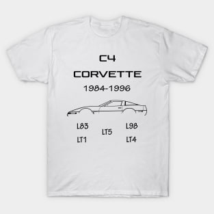 C4 Corvette engines T-Shirt